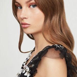 bcbg vine applique dress